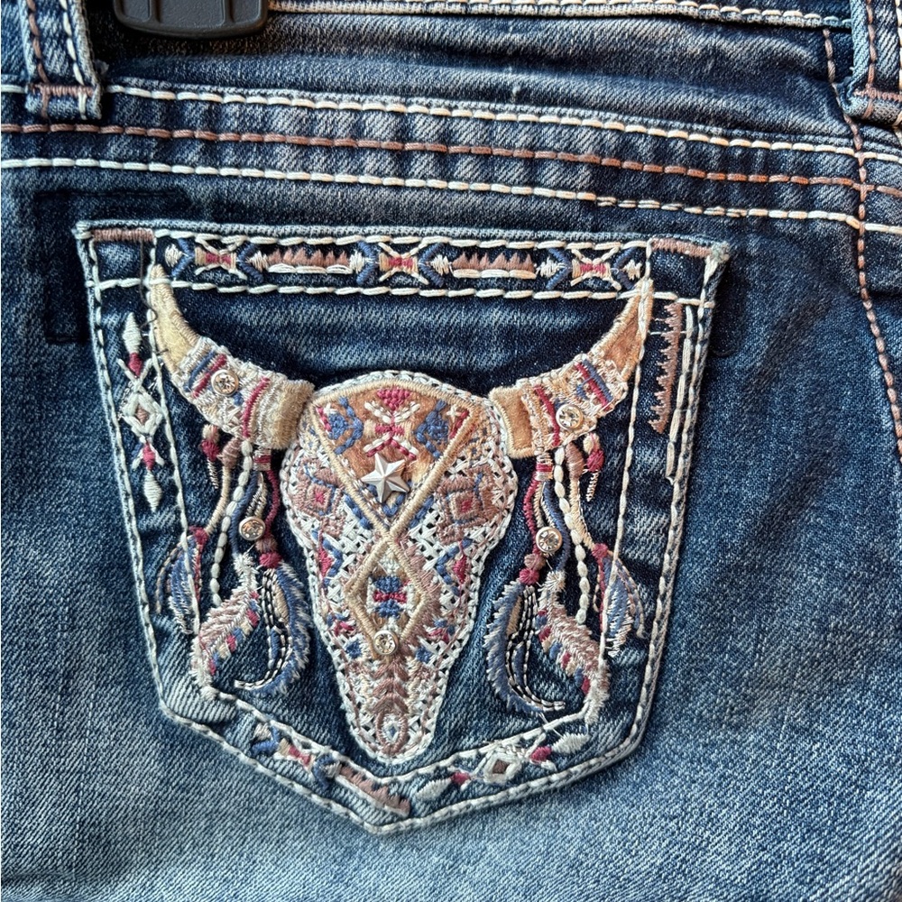 Grace Kids' Blue Faded Jeans - Picture 3 of 4